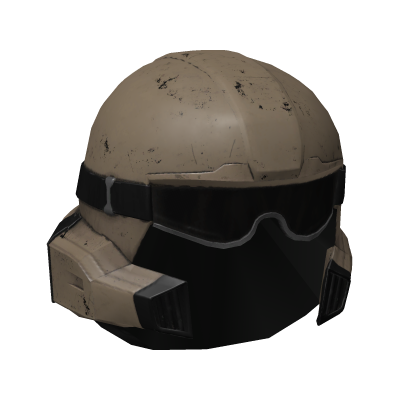 Maskless Helldivers SEAF Helmet Medic Biege