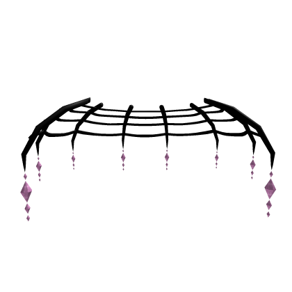 🖤🕸️ Spider's Grace crystal web skirt - Pink