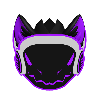 Angry Purple Protogen Furry Head