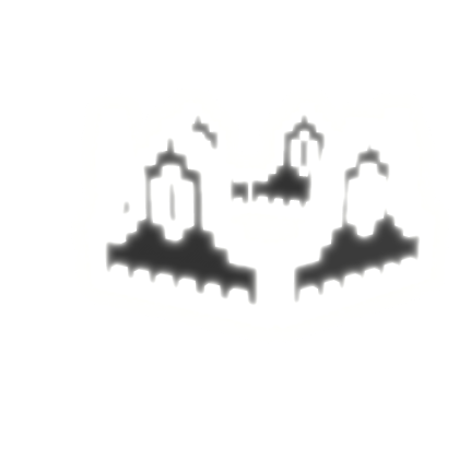 EMISSIVE Glowing Black 8 Bit Royal Crown