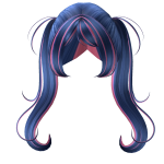 ♡ (FREE) : Long Sweet Windy Pigtails in Twilight