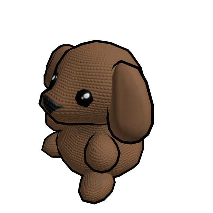 Dog Plushie Shoulder Pal (Left)