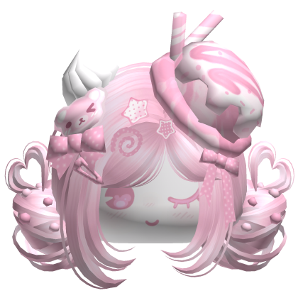 ♡ Ice Cream Girly Buns (Strawberry)