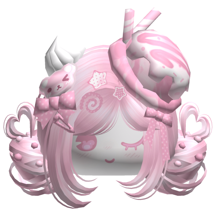 ♡ Ice Cream Girly Buns (Strawberry)