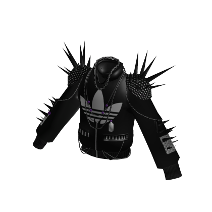 adidas Spikes and Chains on Black Jacket