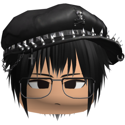 Vkei Moe Black & White Messy Hair /w Glasses