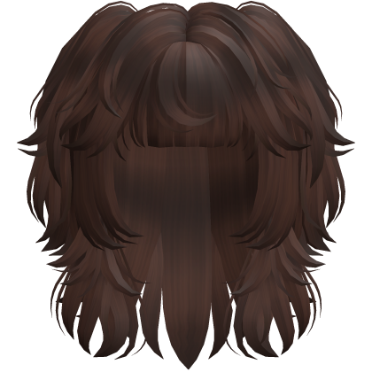 Messy Scene Short Pigtail Wolf Cut Brown Roblox item