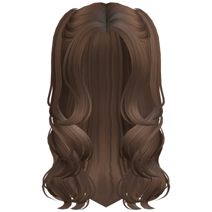 Swirly Cute Curly Lush TwinTails  (Light Brown) Roblox item