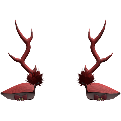 red christmas deer