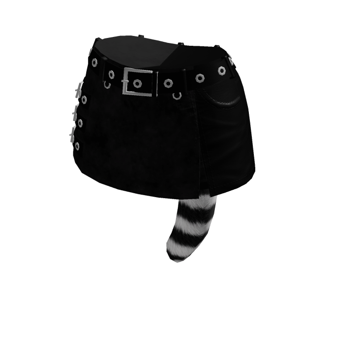 ✧♡✧ Black Gothic Punk Cat Mini Skirt
