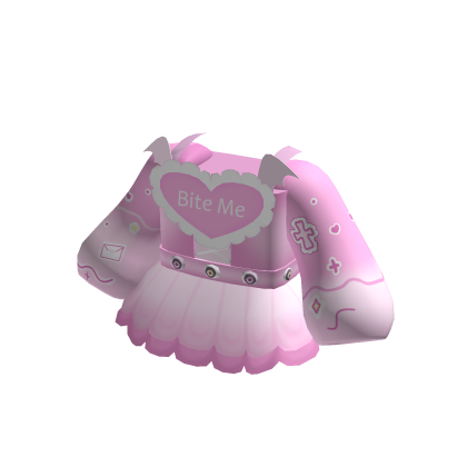 Pastel Pink Goth Vampire Valentine Dress thumbnail