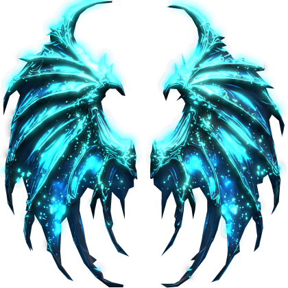 Emissive Celestial Glowing Dragon Wings (Blue)