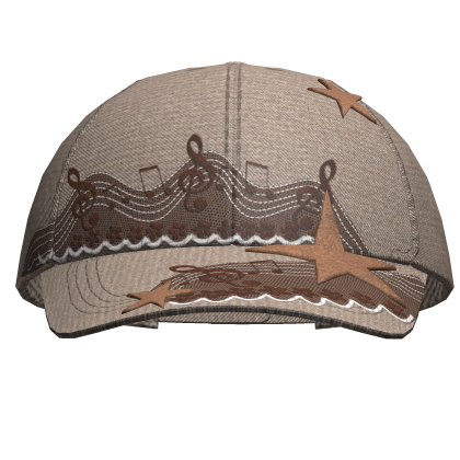 Musical Mori Kei Cap Faded Beige&Brown