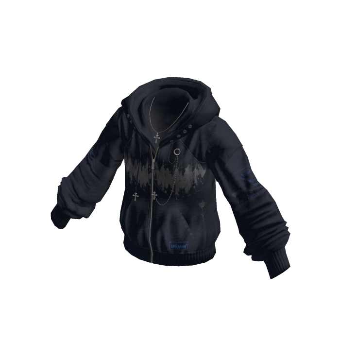 Faded Graphic Pullover Hoodie (Navy)