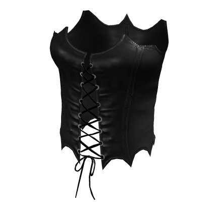 Black Vampire Leather Crop Top