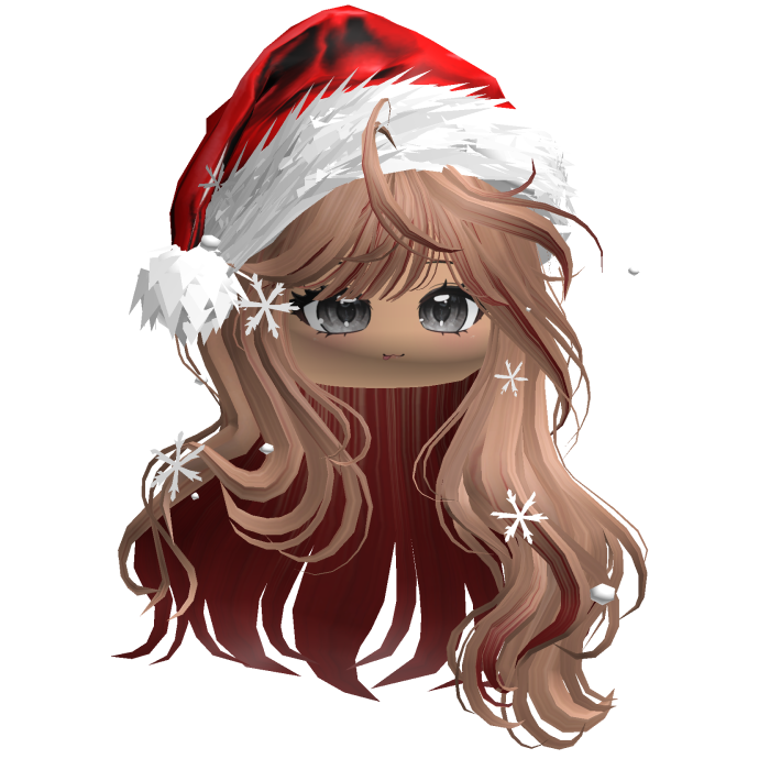 Christmas Waves w/Santa Hat (Brown&Red)