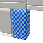 Woman Faceless Slim Blocky - Left Leg