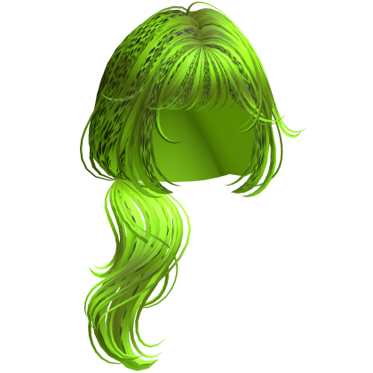 Wispy Wolfcut Side Ponytail Toxic Cheetah Roblox item