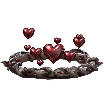 Scatted Hearts Ruby Halo Roblox item