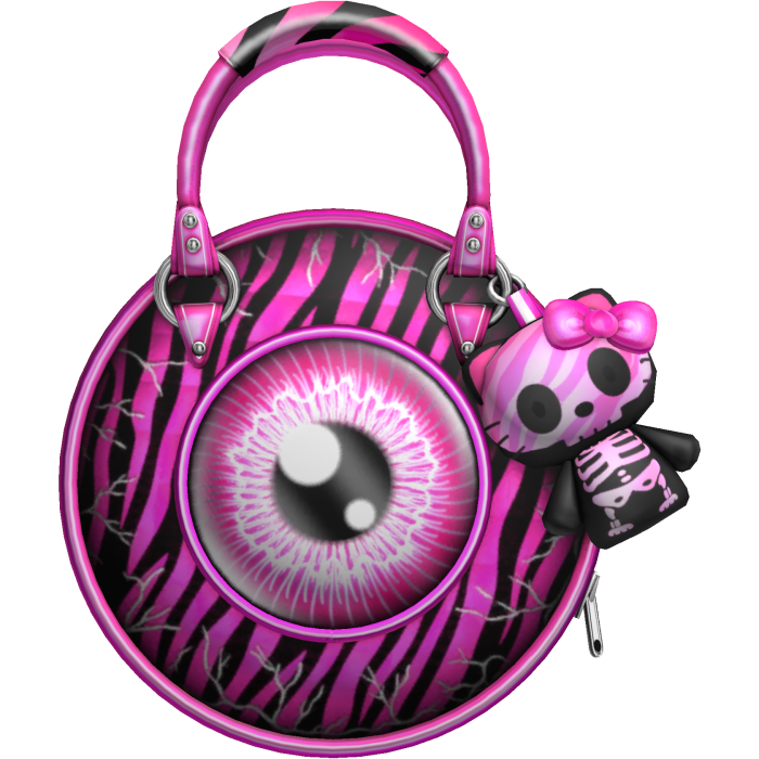 Gyaru Scene Ghoul Monster Eye Bag (Pink)