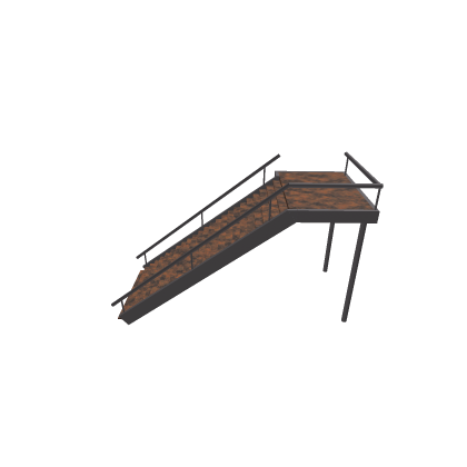 Rusted Metal Staircase