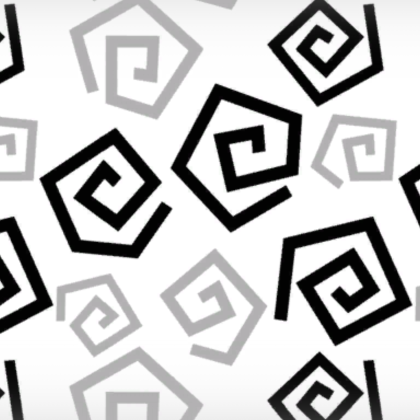 Black Spiral Geometric Background