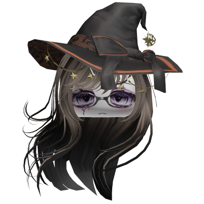 ♡ Halloween Witch Windy Hair (Ash Blonde&Black) Roblox item