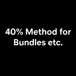 40% method for bundles etc