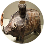 Etruscan Boar Vessel 600-500 BC