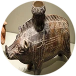 Etruscan Boar Vessel 600-500 BC
