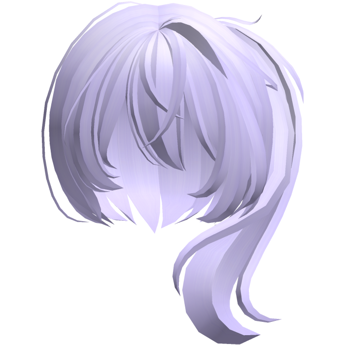 moe vkei emo messy side ponytail purple