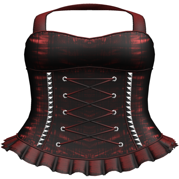 Gothic Red Plaid Dress