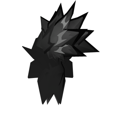 Black Furry Hair Tuft