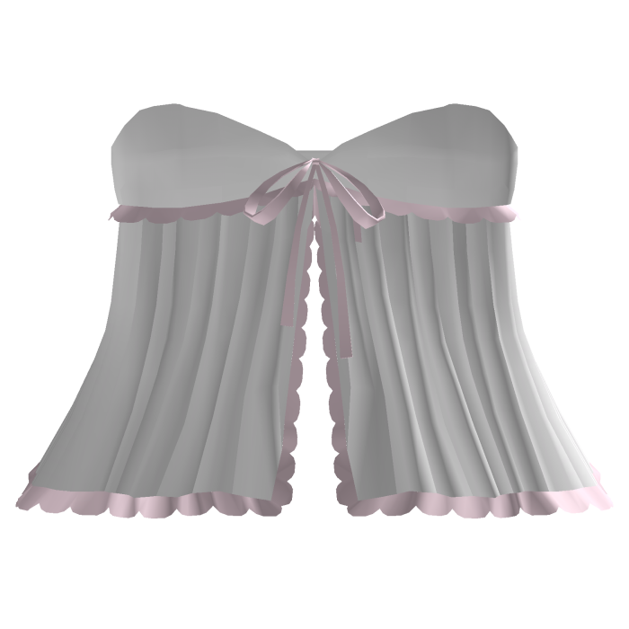 Cute White Dress With Ruffles And a Bow 