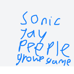Sonic yay peeple: Group game