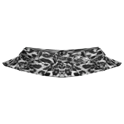 [Blush Fashion] Y2K Gyaru Grey Leopard Mini Skirt thumbnail