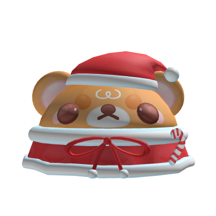 ♡﹒winter santa rilakkuma kuma hat in red