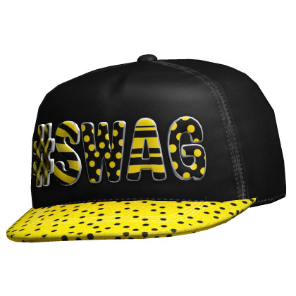 Yellow Polkadot " Swag " Y2K Cap