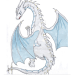 Ice breathing dragon