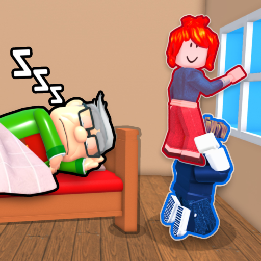 TEAM EVIL GRANDPA ESCAPE!👴🏻 (TEAMWORK OBBY) official Roblox game thumbnail