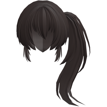 fluffy moe anime long side pony brown