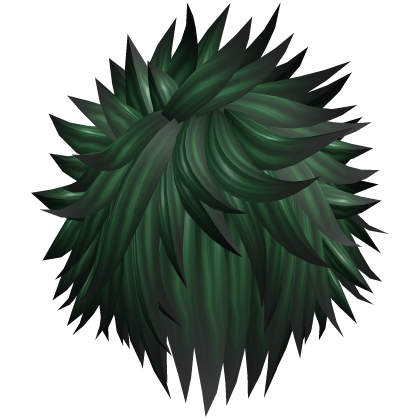 Green Flowy Spiky Emo Boy Hair Roblox item