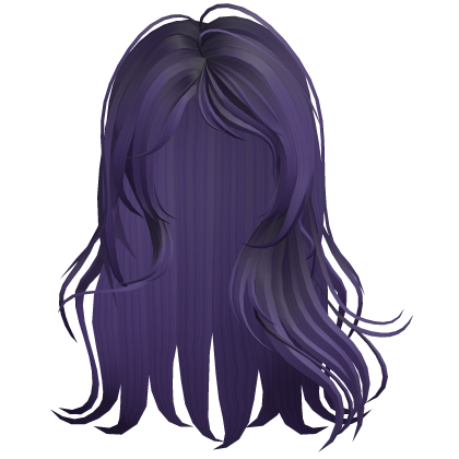 Purple Side-Swept Hair