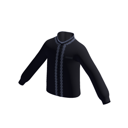 Baju Muslim Motif 1 Navy (Islamic Shirt)