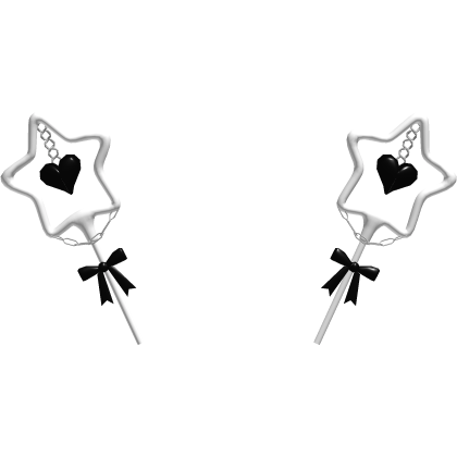 Cute Black Diwali Sparkler Heart Boppers (Addon)