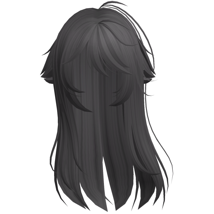 Gray Shy Moe Cat Girl Windy Whispy Hair