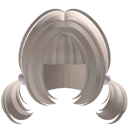 ♡ blonde cutecore fluffy soft swirly pigtails Roblox item