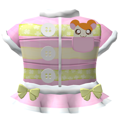 kawaii hamtaro pink green winter jacket Roblox item