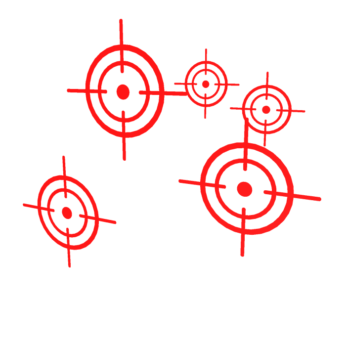 Red Target Marks