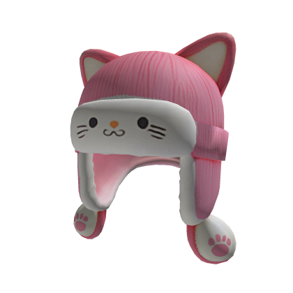 ♡ Cute Pink Kitty Cat Ushanka